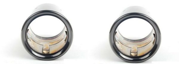 BMW NEW GENUINE 1 2 3 4 SERIES EXHAUST TAIL PIPE TRIM BLACK PAIR SET 2 PIECE 18307610636 - Image 3