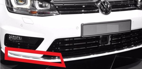 NEW GENUINE VW GOLF R-LINE MK7 13-17 LOWER RIGHT O/S GRILL TRIM CHROME 5G08537642ZZ - Image 2