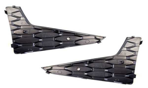 NEW GENUINE SEAT LEON FR 13-17 FRONT LOWER RIGHT LEFT CENTER GRILL SET BLACK - Image 4