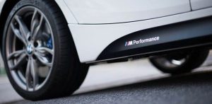 BMW NEW GENUINE 1 SERIES F20 M PERFORMANCE SIDE ROCKER FILM DECAL LEFT RIGHT SET 51192220967