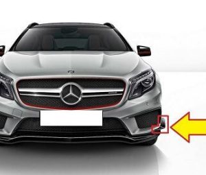 NEW GENUINE MB GLA X156 AMG Front Bumper Lower Left Side Spoiler A1568850700