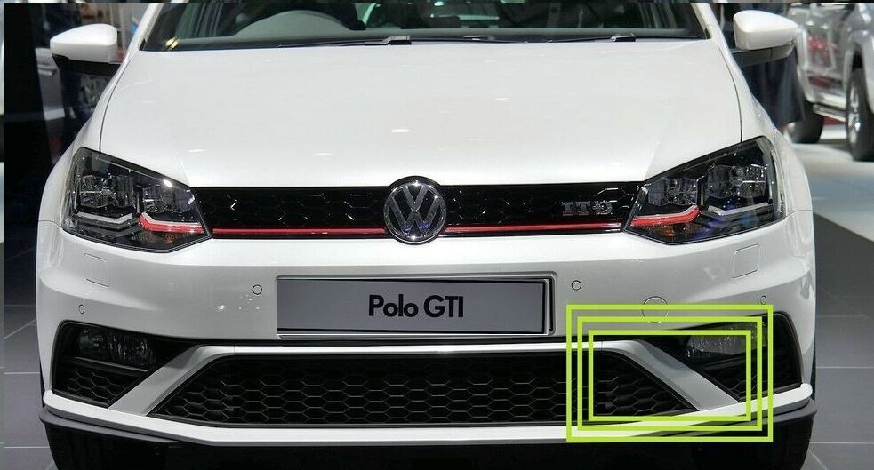 NEW GENUINE VOLKSWAGEN POLO 6C FRONT BUMPER LEFT GRILLE TRIM 6C0854321GRU