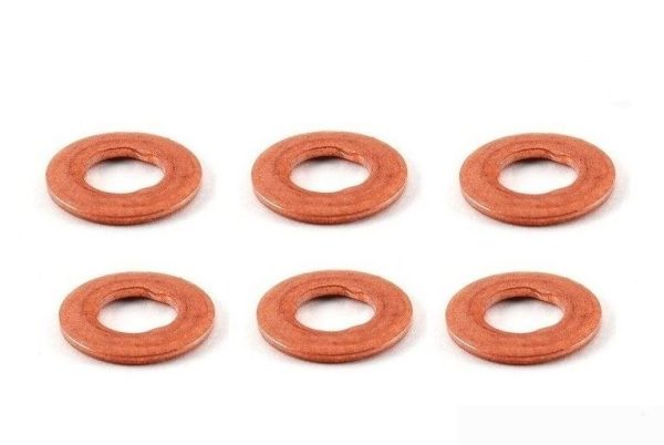 NEW GENUINE MERCEDES BENZ MB COPPER INJECTOR WASHER SEALS 6PCS A6110170060