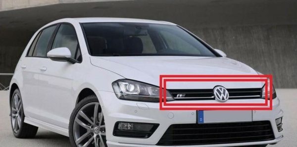 NEW GENUINE VW GOLF R-LINE MK7 2013-2016 FRONT UPPER CENTER GRILL BLACK 5G0853651FZLL - Image 2