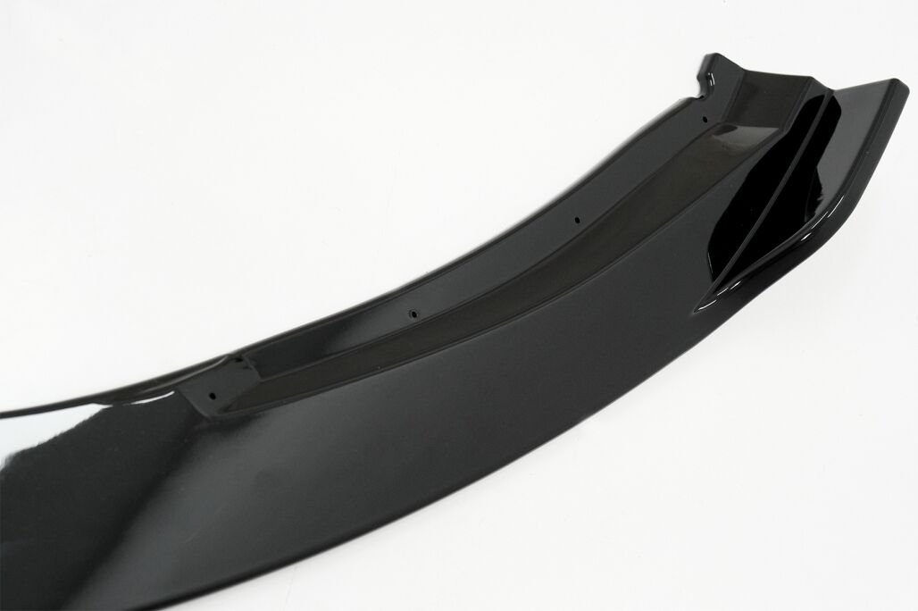 Front Bumper Add-On Spoiler Lip Extension suitable for Skoda Octavia III 5E Sedan Estate (2013-2016) Piano Black - Image 4