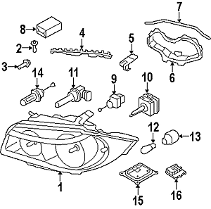 BMW NEW GENUINE E81 E82 E87 E88 1 SERIES HEADLIGHT FRONT INDICATOR BULB HOLDER 63126940665 - Image 2