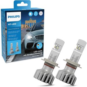 PHILIPS LED H7 Bulbs (2 pcs.) Ultinon Pro6000 +230% more light. Street legal