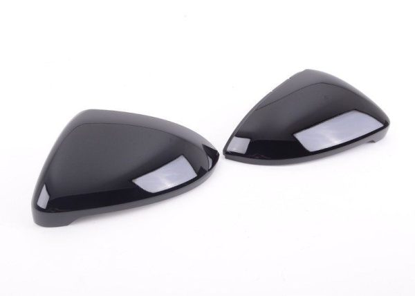 NEW GENUINE VW GOLF MK7 GTI ALLTRACK R LINE GLOSS BLACK MIRROR COVER SET KIT 5G0072530A
