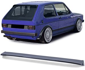GTI Look Rear roof/ door spoiler wing For VW Golf 1 - Black Gloss