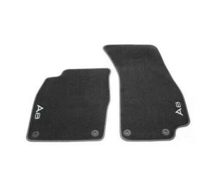 NEW GENUINE AUDI A8 S8 2018- FRONT BLACK TEXTILE FLOOR MATS LHD 4N1061275MNO