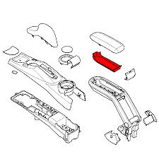 NEW MINI R50 R52 R55 R56 R57 R58 R59 CENTER CONSOLE ARMREST STORAGE TRAY 51166954280 - Image 2