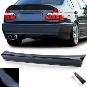 Black Gloss CSL type trunk spoiler for BMW E46 98-05 Limo