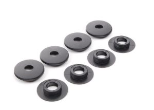 NEW GENUINE VOLKSWAGEN FLOOR MATS BRACKET BLACK COVER CAPS SET 3D0898501BB41