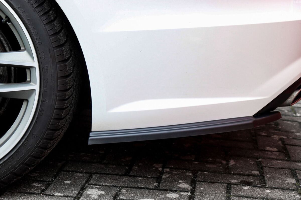 Black Gloss Performance Rear Bumper Side Flaps / Splitters For Audi A6 C7 4G 14-18 - Image 2