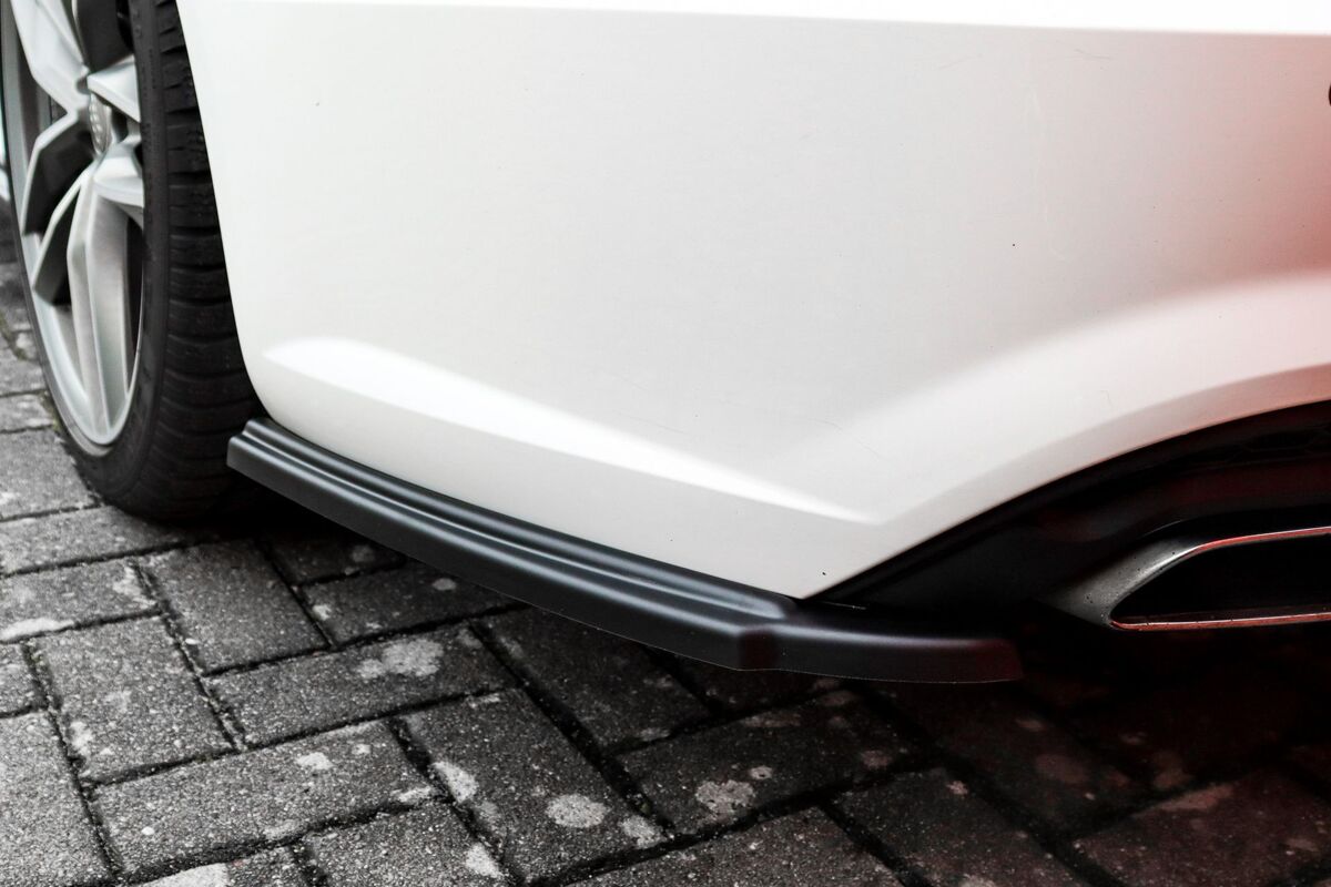 Black Gloss Performance Rear Bumper Side Flaps / Splitters For Audi A6 C7 4G 14-18 - Image 3