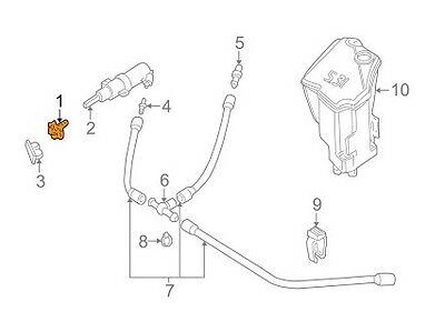 BMW NEW GENUINE 3 SERIES E46 HEADLIGHT WASHER SPRAY NOZZLE RIGHT - Image 2