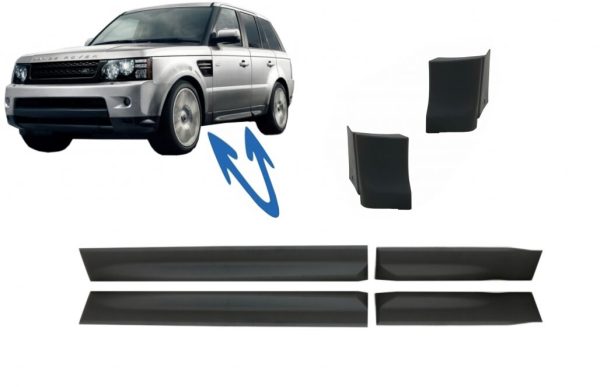 Set Lower Door Moldings suitable for Land Rover Sport L320 (2005-2013) with Wing Lower Moldings