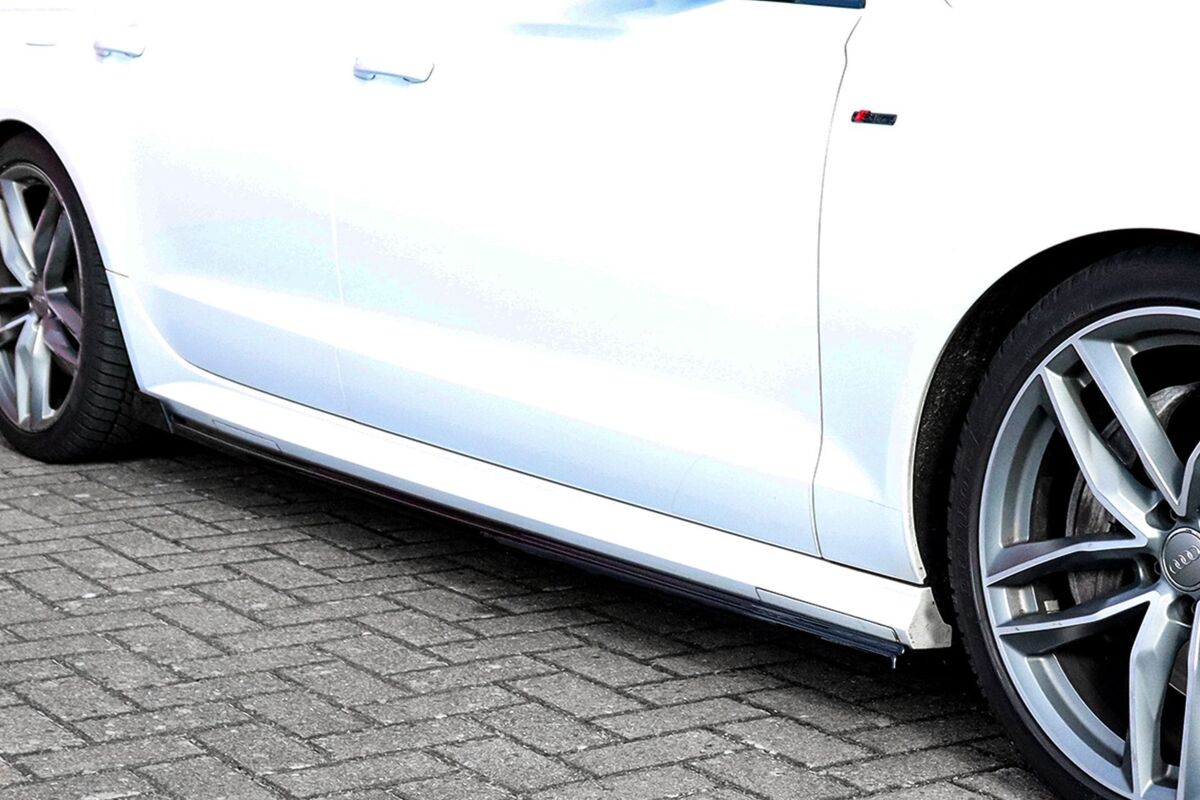 Performance Side skirts addons / Blades / diffusers / sill covers with Wing For Audi A6 S-Line + S6 C7 4G 14-18 - Image 3