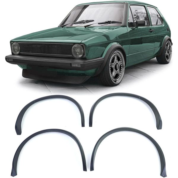 GTI Style Wide Wheel arches set Fender addons for VW Golf 1 74-83