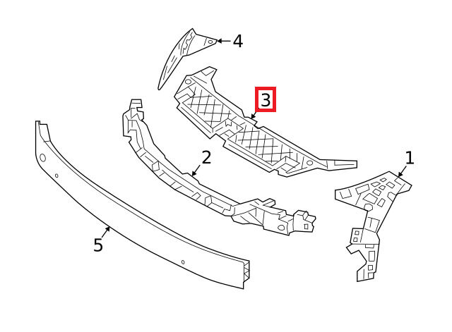 NEW GENUINE MERCEDES BENZ A CLASS W177 FRONT BUMPER UPPER SUPPORT A1778851300 - Image 2
