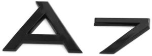 NEW GENUINE AUDI A7 TRUNK BADGE LOGO BLACK EXCLUSIVE EMBLEM 4K8071803