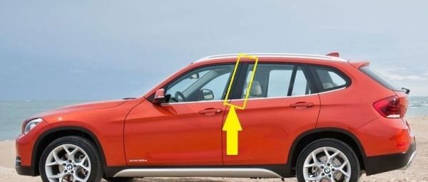 BMW GENUINE X1 SERIES E84 REAR DOOR B PILLAR TRIM COVER BLACK LEFT N/S 51352990325 - Image 4