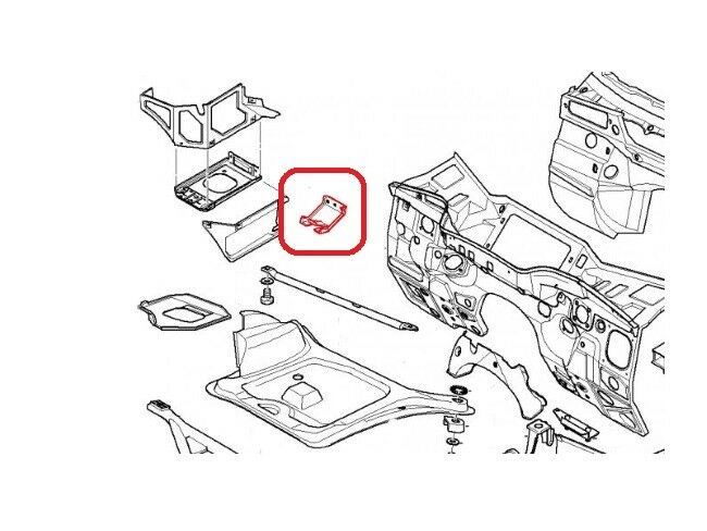 BMW NEW GENUINE 3 SERIES E36 M3 COOLANT EXPANSION TANK HOLDING BRACKET 41122256492 - Image 2