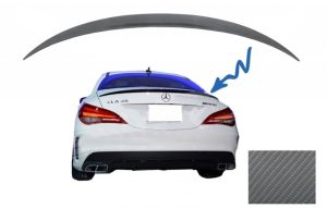 Trunk Boot Lid Spoiler suitable for MERCEDES CLA C117 W117 (2013-2018) A-Design Carbon Film