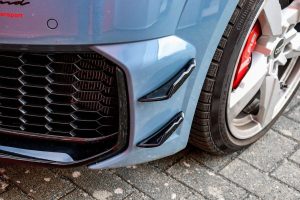 Front Bumper Side Flaps/ Fins/ Blades For Audi TT RS 8S Facelift 2018+