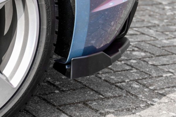 Black GLOSS Performance Rear Bumper Side Flaps/ Splitters with Wing For Audi TT RS 8S 2018+ - Image 2