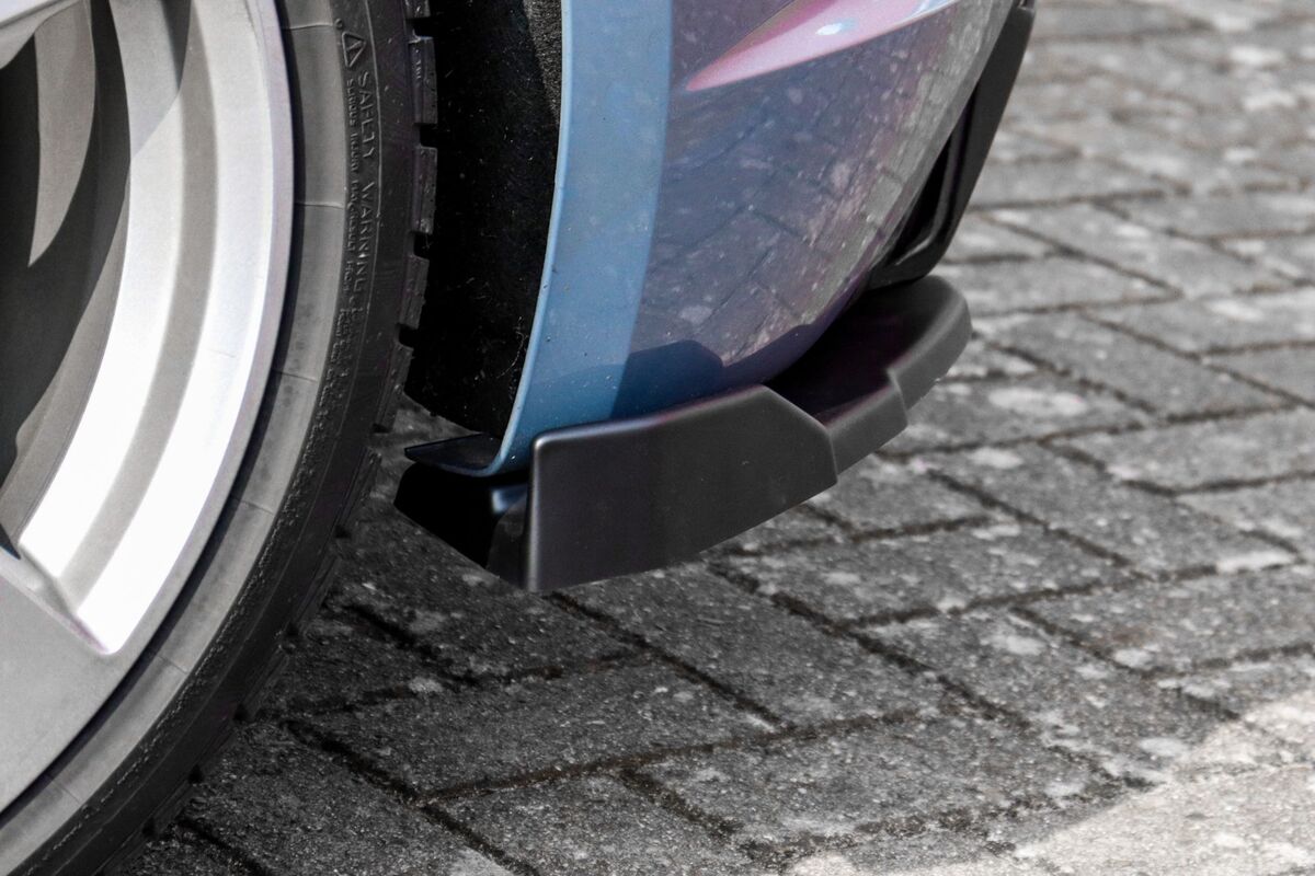 Black GLOSS Performance Rear Bumper Side Flaps/ Splitters with Wing For Audi TT RS 8S 2018+ - Image 2