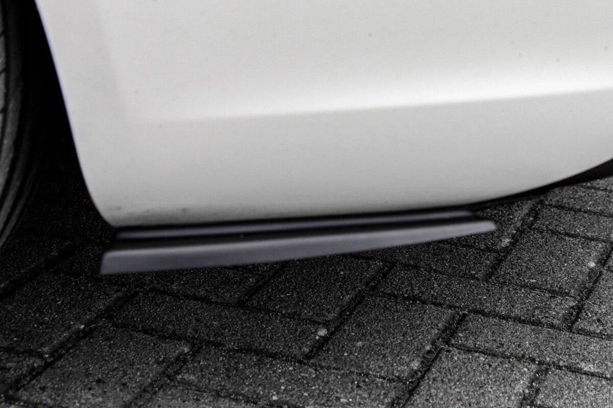 Black GLOSS Performance Rear Bumper Side Flaps/ Splitters with Wing For  Audi A5 B8 2011-2016 facelift without S-Line - Image 3