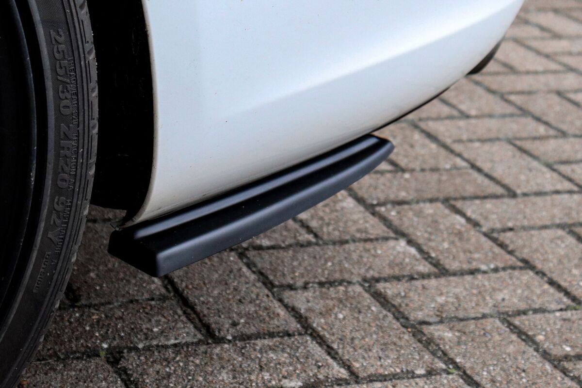 Black GLOSS Performance Rear Bumper Side Flaps/ Splitters with Wing For  Audi A5 B8 2011-2016 facelift without S-Line