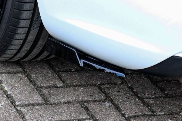 Black GLOSS Performance Rear Bumper Side Flaps/ Splitters with Wing For Audi A5 B8 2011-2016 - Image 2