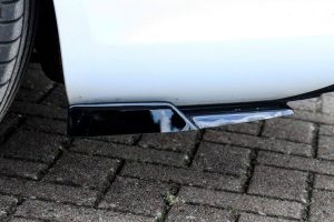 Black GLOSS Performance Rear Bumper Side Flaps/ Splitters with Wing For Audi A5 B8 2011-2016