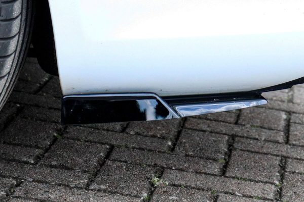 Black GLOSS Performance Rear Bumper Side Flaps/ Splitters with Wing For Audi A5 B8 2011-2016