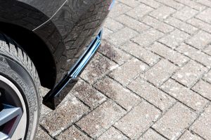 Black GLOSS Performance Rear Bumper Side Flaps/ Splitters with Wing For Audi A4 B9 15-19