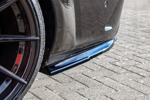 Black GLOSS Performance Rear Bumper Side Flaps/ Splitters with Wing For Mercedes C-Class C63AMG+S W205 sedan 2015+ - Image 3