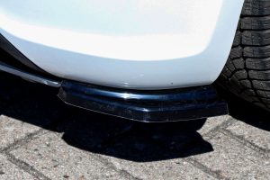 Black GLOSS Performance Rear Bumper Side Flaps/ Splitters with Wing For VW Scirocco 3 14-17