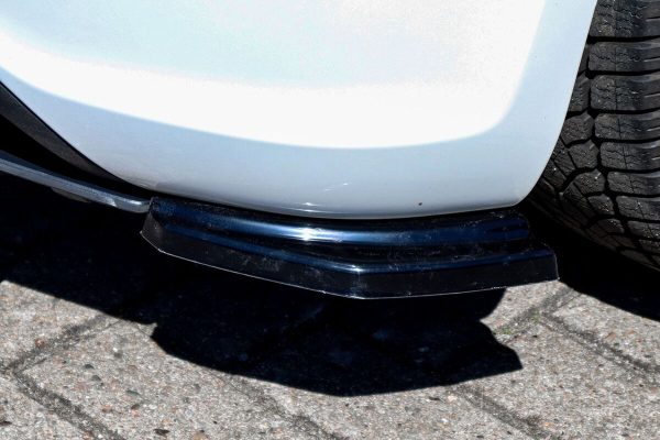 Black GLOSS Performance Rear Bumper Side Flaps/ Splitters with Wing For VW Scirocco 3 14-17