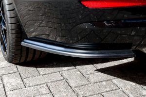 Black GLOSS Performance Rear Bumper Side Flaps/ Splitters with Wing For BMW 4 Series F32 F33 F36 3C 2012-2020
