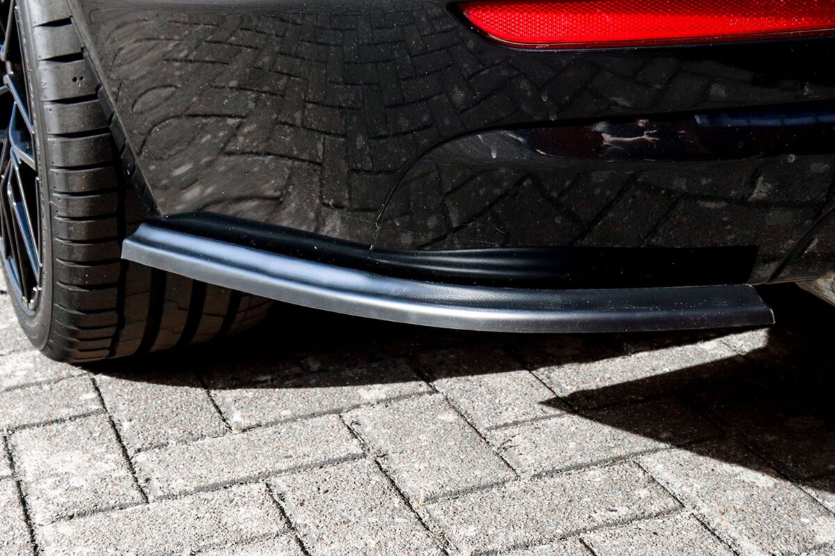 Black GLOSS Performance Rear Bumper Side Flaps/ Splitters with Wing For BMW 4 Series F32 F33 F36 3C 2012-2020