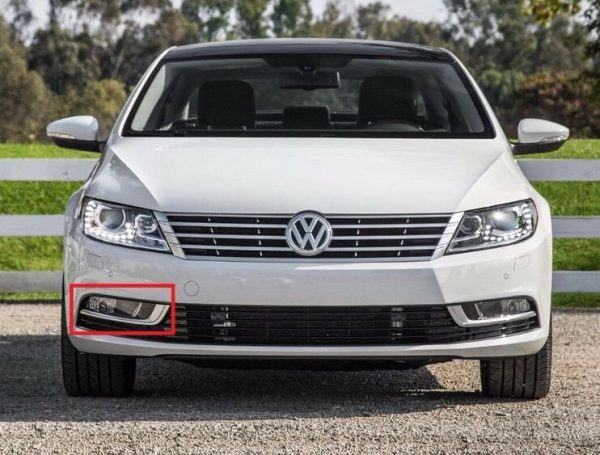 NEW GENUINE VW CC 12-16 FRONT BUMPER LOWER RIGHT O/S FOG LIGHT GRILL BLACK 3C8854662041 - Image 3