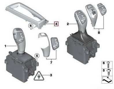 BMW NEW GENUINE 5 6 7 X3 X4 SERIES AUTOMATIC GEAR SELECTOR TRIM LHD 61319189064 - Image 4