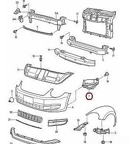 NEW GENUINE VW BEETLE 12-16 RIGHT O/S HEADLIGHT MOUNTING BRACKET 5C5807262 - Image 4