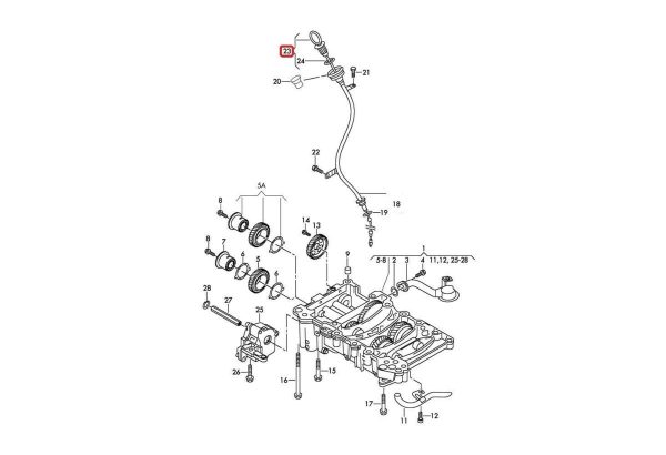 NEW GENUINE AUDI A4 A5 Q5 ENGINE OIL DIPSTICK TUBE LOCKING PIN 03L115418 - Image 4
