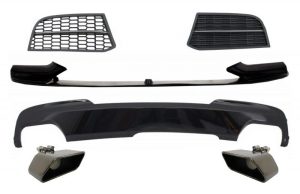 Conversion Kit Spoiler and Air Diffuser suitable for BMW 5 Series F10 F11 Sedan Touring (2010-2017) M-Technik to M-Performance Sport M550 Design