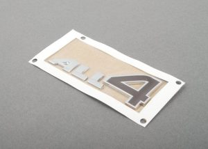 MINI NEW GENUINE COUNTRYMAN R60 R61 ALL 4 EMBLEM BADGE STICKER CHROME 51149811726