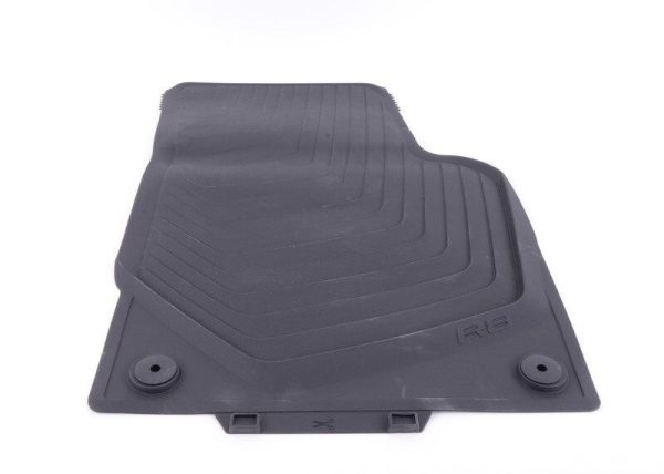 NEW GENUINE AUDI R8 SPYDER 2016- FRONT BLACK RUBBER ALL WEATHER FLOOR MATS LHD 4S1061221041 - Image 2