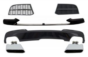 Conversion Kit Spoiler and Air Diffuser BMW 5 Series F10 F11 Sedan Touring (2010-2017) suitable for M-Technik to M-Performance Sport M550 Design